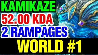 WORLD TOP 1 MORPHLING - 52.00 KDA 2 RAMPAGES - KAMIKAZE - Dota 2