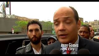 RAMFIS DOMINGUEZ TRUJILLO MARCHA BAJO LUVIA EN NEW YORK    SEGUIDORES LO ACLAMAN DELIRANTEMENTE
