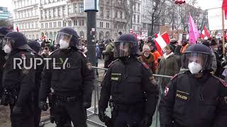Austria: Hundreds protest vaccine mandate and COVID restrix in Vienna