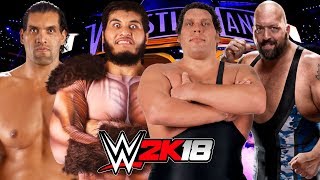 WWE 2K18 | TALLEST WRESTLERS IN THE WORLD 4 WAY MATCH