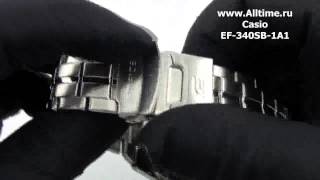 Мужские японские наручные часы Casio Edifice EF-340SB-1A1