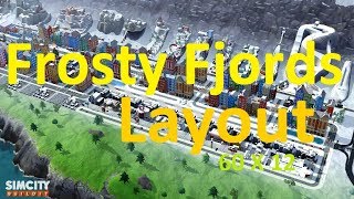 SimCity BuildIt Frosty Fjords Region Layout | Area60x12