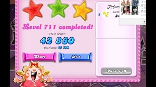Candy Crush Saga Level 711   ★★★   NO BOOSTER