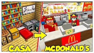 TRASFORMIAMO LA MIA CASA IN MCDONALD'S! - Minecraft ITA