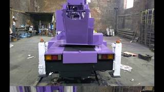Пескоструйная очистка и окраска автовышки