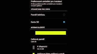 Jak instalovat Aplikace a Hry na SD kartu