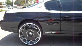 Black N White Chevy Monte Carlo SS on 26" Forgiatos- C2C Customs