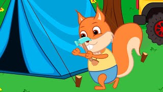 Famille d'Écureuil - Camping Vidéos Animé 2021 en Français 13+