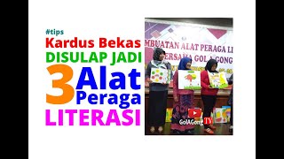 Kardus bekas disulap Jadi 3 Alat Peraga Literasi - Gol A Gong
