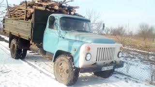 ГАЗ 53 вигрузка дров.