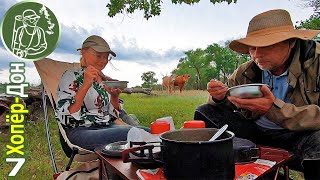 Сплав Хопёр-Дон ⯇7⯈ С трудом находим место для лагеря