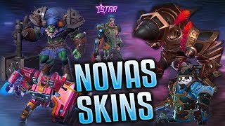 NOVAS SKINS AKAI, JOHNSON, GUSION, MINO E GROCK -- NOVO MEMBRO ESTRELA