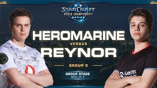 HeRoMaRinE vs Reynor TvZ - Group C Winners - 2019 WCS Global Finals - StarCraft II