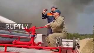 Russia: Firefighters extinguish 15 wildfires a day in Yakutia