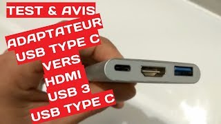 #Test adaptateur #usb type c vers HDMI et USB 3