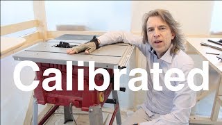 Table Saw Blade Adjustments - Einhell 2025 1U Calibration [Episode 62 9 Mar 2018]