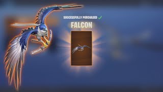 Spending 1,500 Fortnite V-Bucks NEW Legend 'FALCON' Glider & Showcase! (Fortnite Today)
