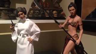 Sideshow Princess Leia & Slave Leia Premium Format Statues