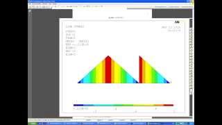 ANSYS Сопротивление материалов. F-06 (эпюры внутренних силовых факторов).
