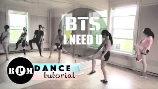 BTS "I Need U" Dance Tutorial (Chorus)