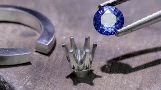PLATINUM CEYLON SAPPHIRE RING - Part 1