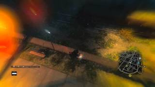 watch dogs, прыжок на мотоцикле с фейерверком!
