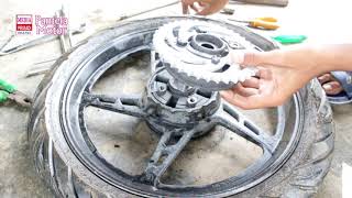 GANTI GIR PAKET GIR PISAH,PISAH   YAMAHA JUPITER Z LAMA