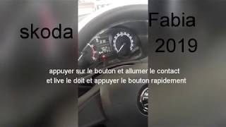 Remise à zéro compteur vidange de skoda Fabia 2019