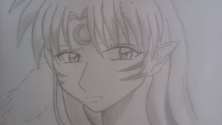 How to draw Sesshomaru from InuYasha step by step
