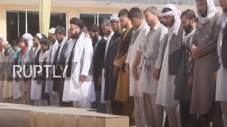 Afghanistan: Dozens attend funeral for victims of deadly mosque attack in Kunduz