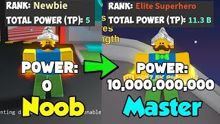 I Reached 10 Billion Power! Becoming OP Powerful Player! - Superhero City