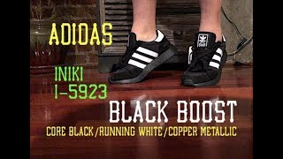 ADIDAS Boost INIKI I-5923 : CORE BLACK On Feet & Unboxing