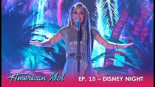 Jurnee: Performs "How Far I'll Go" On Disney Night  - How Far Will She Go? | American Idol 2018