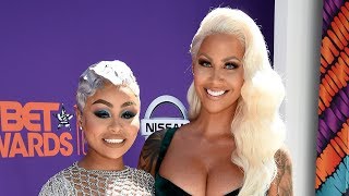 Amber Rose KISSES BFF Blac Chyna At The 2018 BET Awards