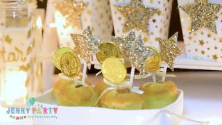 Hướng dẫn trang trí sinh nhật với Bộ phụ kiện trang trí tiệc sinh nhật chủ đề Littel Star