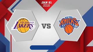 New York Knicks vs. Los Angeles Lakers - January 21, 2018