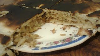 Ленивый пирог с капустой в микроволновке