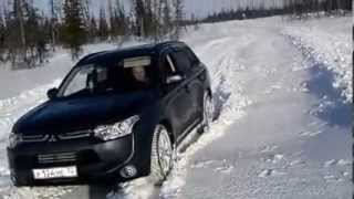 Mitsubishi Outlander III на зимнике
