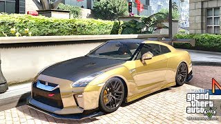 GTA 5 REAL LIFE MOD #386 MAFIA'S GOLD GTR !!! (GTA 5 REAL LIFE MODS)