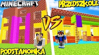 PRZEDSZKOLE VS PODSTAWÓWKA W MINECRAFT! (Szkoła vs Szkoła) | Vito vs Bella