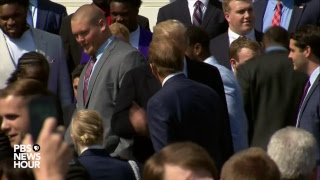 WATCH LIVE: President Trump hosts the Alabama Crimson Tide at the White House