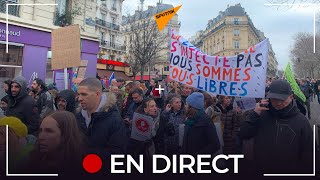 Des anti-pass vaccinal manifestent à Paris