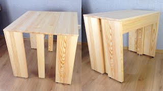 ✅ Стол трансформер из дерева своими руками  Transformer table DIY