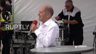 Germany: SPD's Scholz says govt with Greens "possible" at final campaign rally in Potsdam