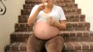 Eating ice cream off the belly