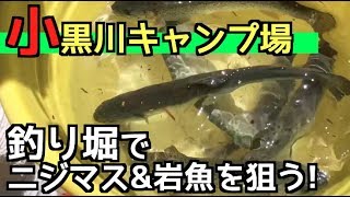 小黒川キャンプ場〜釣り堀でニジマス&岩魚を狙う〜