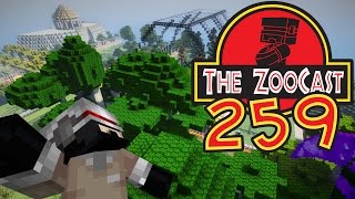 Minecraft Jurassic World (Jurassic Park) ZooCast - #259 Brachiosaurus vs Aquarium!