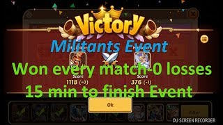 Idle Heroes(S119) - Militants Event completed for 15min without losing a battle + New AVATAR