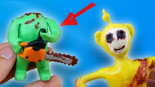 лепим ДИПСИ С БЕНЗОПИЛОЙ и МОНСТРА ЛЯЛЮ (slendytubbies 3)