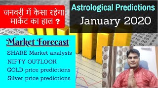 Gold price | Share Market | Astrological predictions | जनवरी 2020 में कैसा रहेगा मार्केट का हाल ?